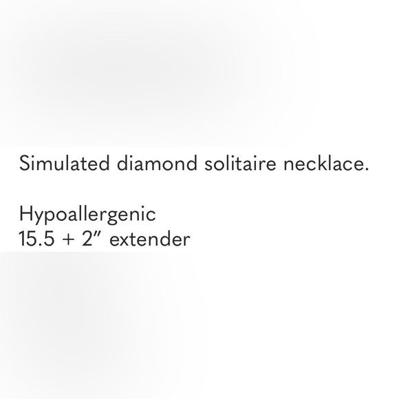 Anthropologie 2ct Diamond Solitaire Gold Necklace - Picture 3 of 3